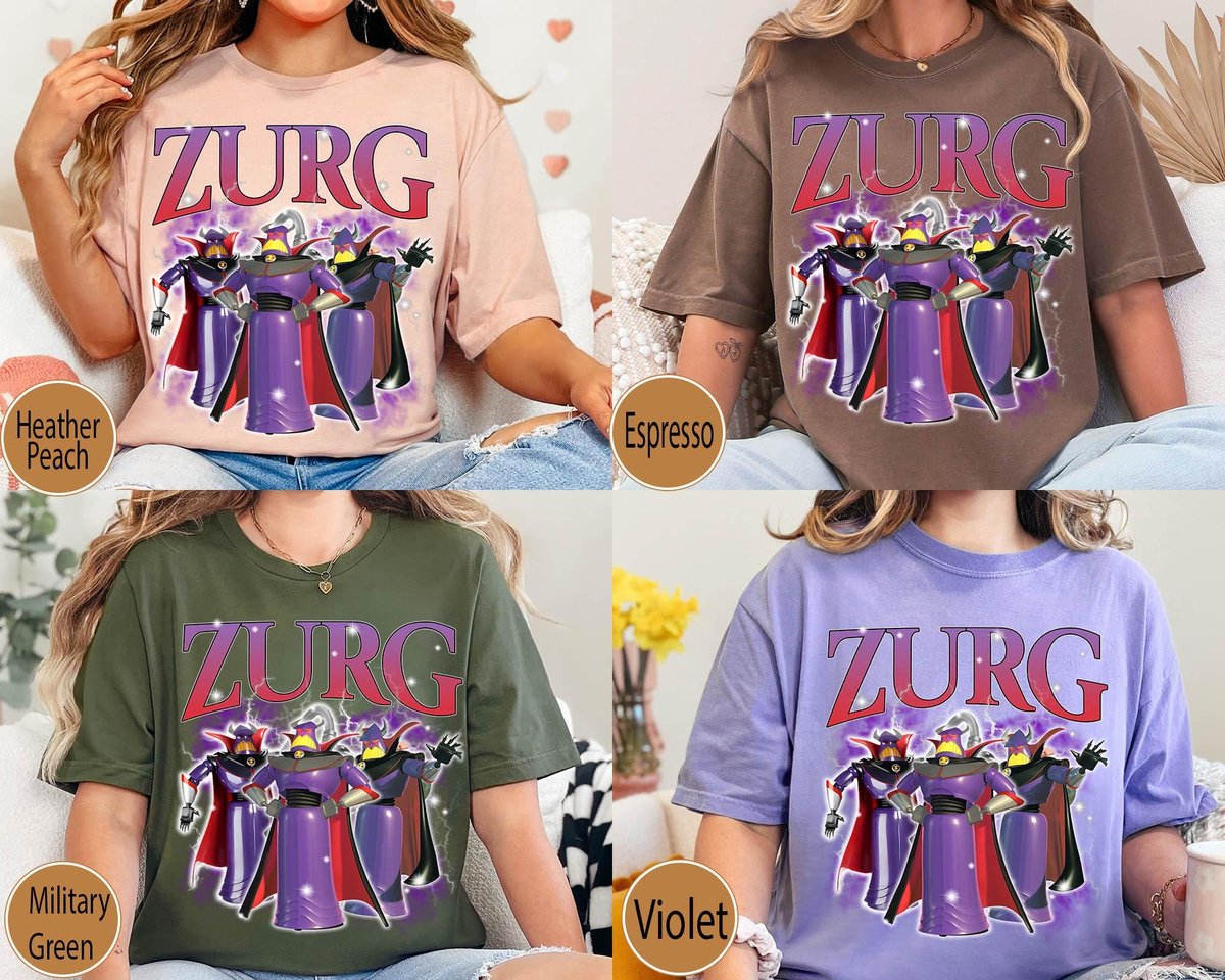 Vintage Emperor Zurg Shirt Disney Toy Story Matching Family Tee