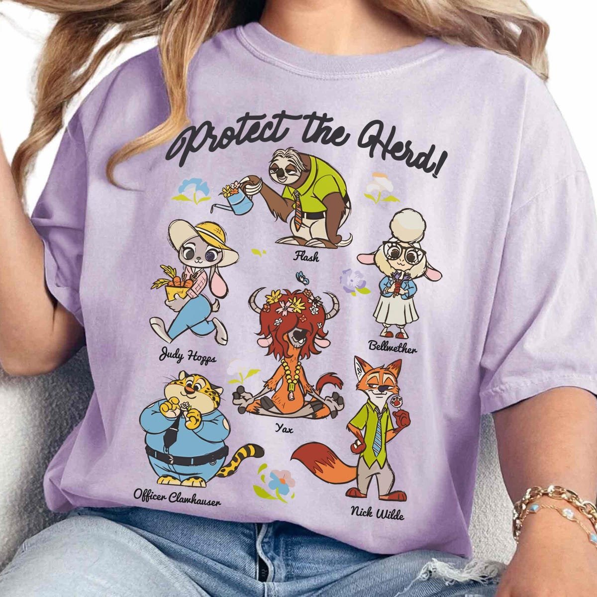 Zootopia Characters Shirt Judy Hopps Nick Wilde Family Disney Trip