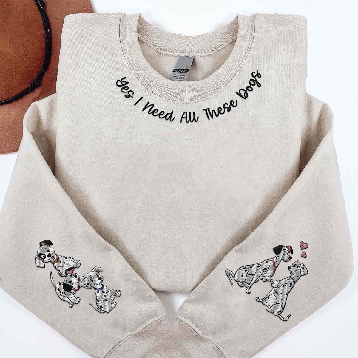 101 Dalmatians Sweatshirt Disney Embroidery for Disneyland Trip