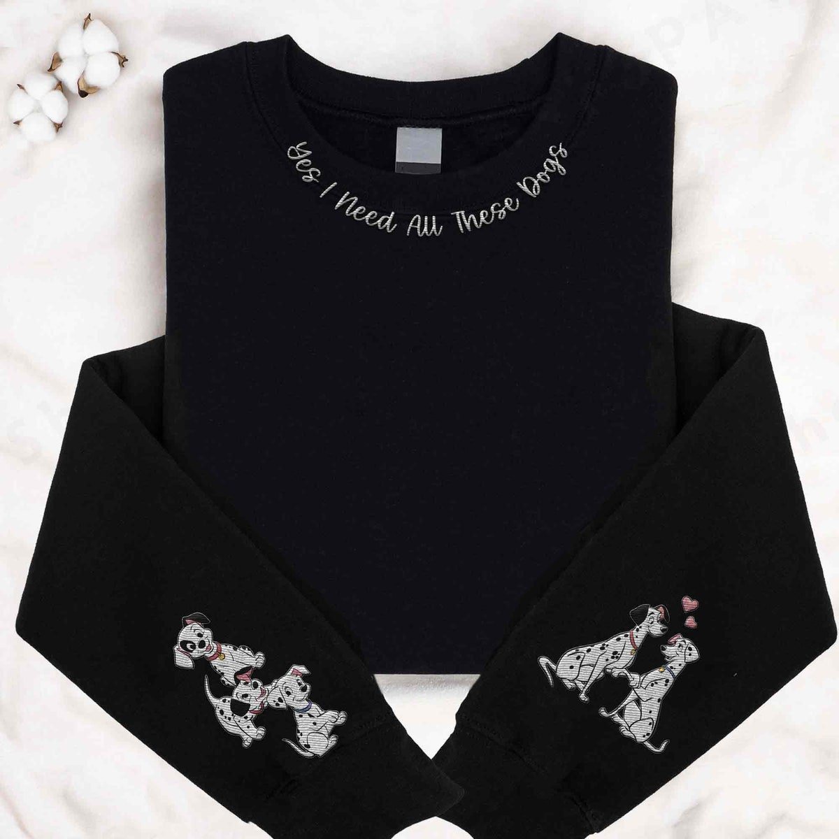 101 Dalmatians Sweatshirt Disney Embroidery for Disneyland Trip