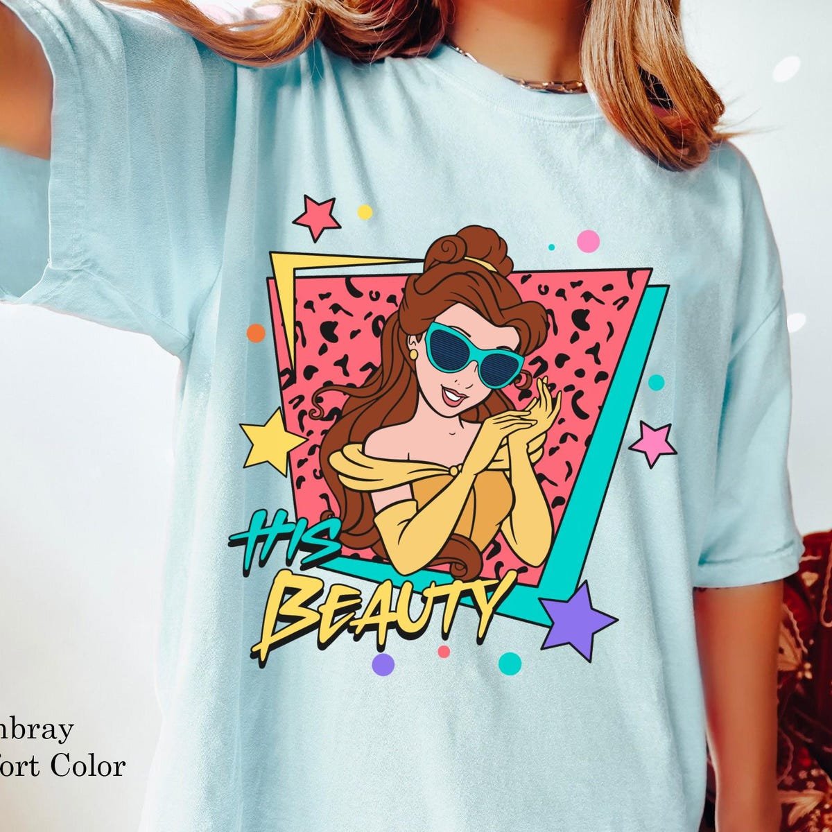 90s Disney Beauty and the Beast Couple T-Shirt Belle Adam Matching Tee