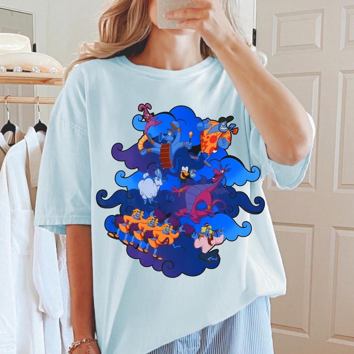 Aladdin Graphic Art Shirt Disney Jafar Genie Jasmine Tee Disney Trip