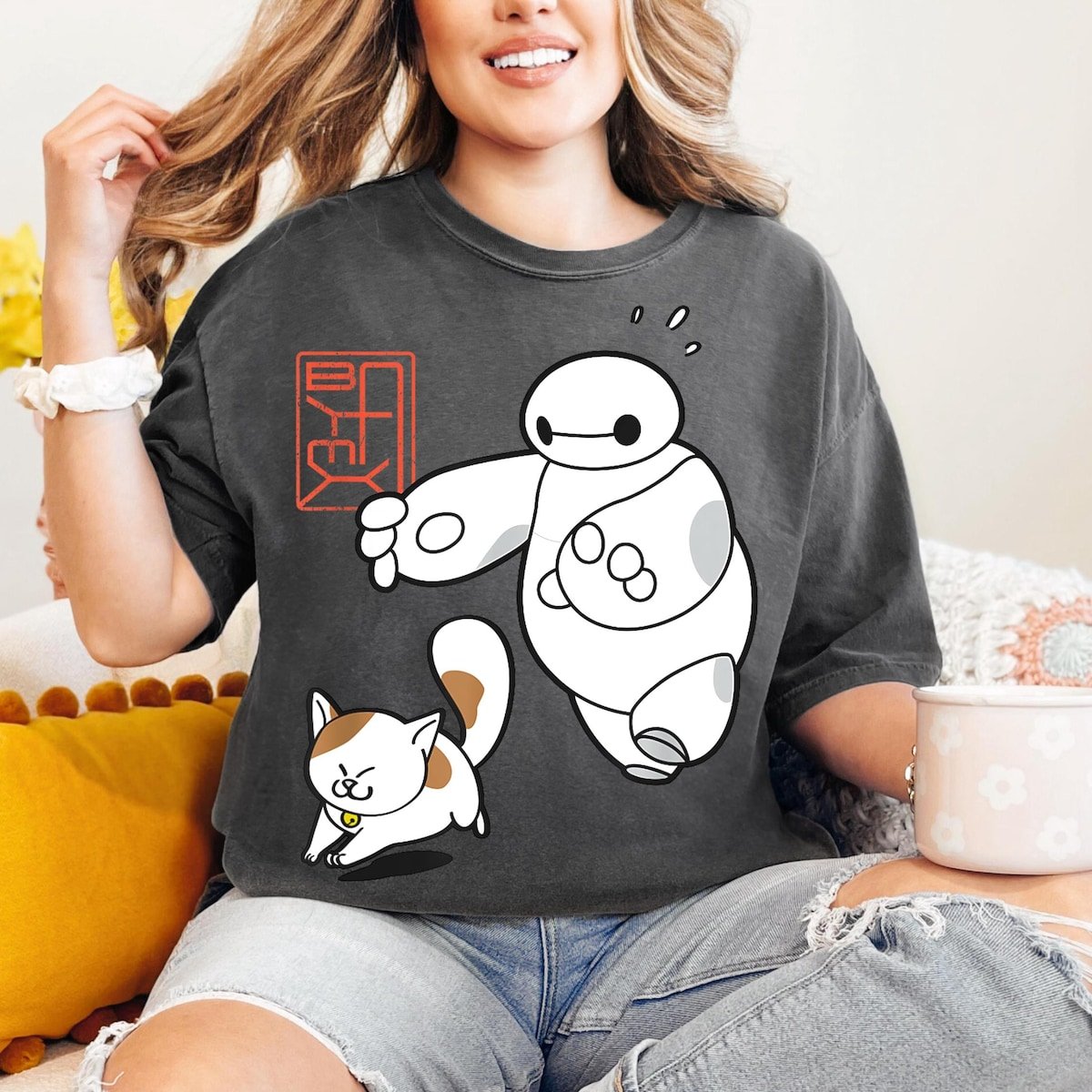 Baymax Cat Shirt Big Hero 6 Disney Family Matching T-Shirt