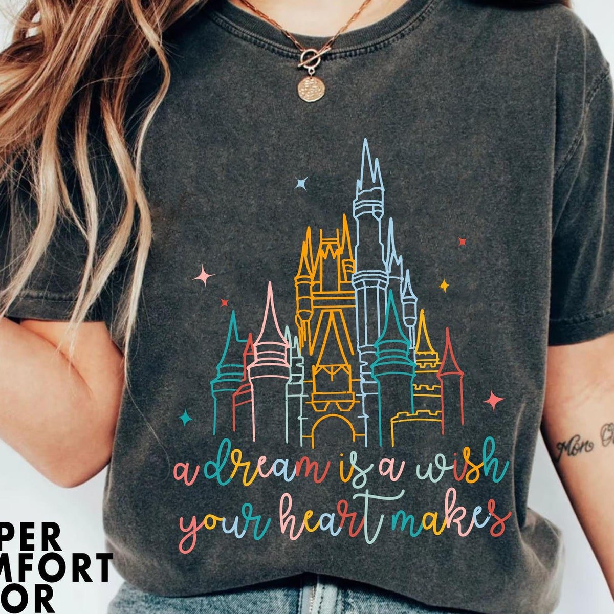 Cinderella Castle Magic Kingdom 2024 Retro Princess T-Shirt