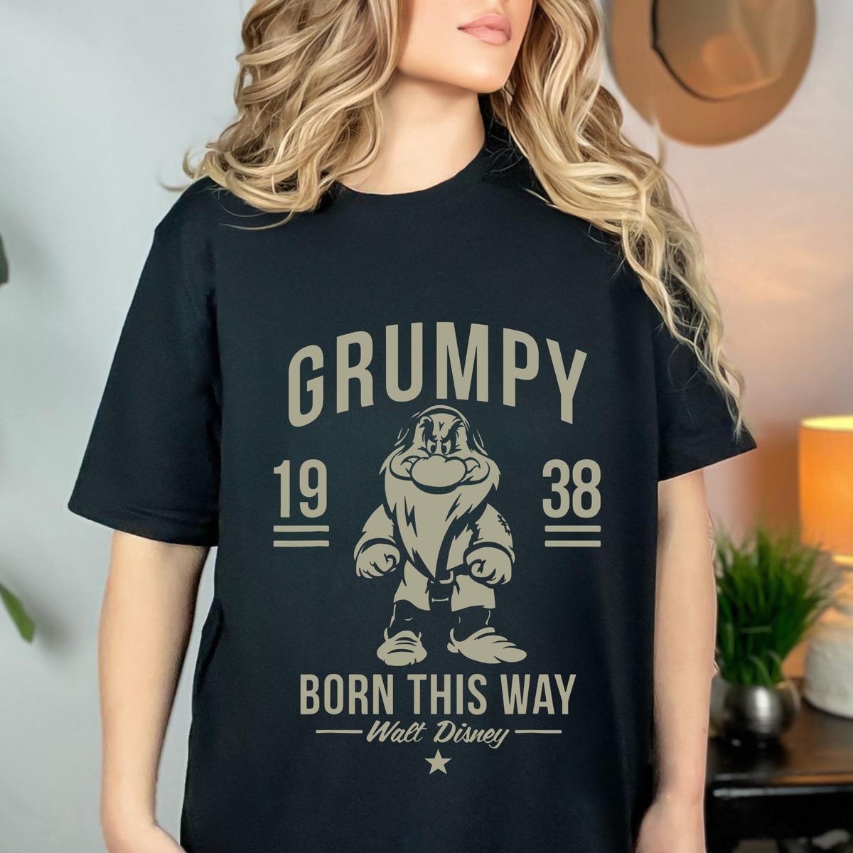 Disney Grumpy 1938 Shirt Snow White Seven Dwarfs T-shirt Birthday Gift