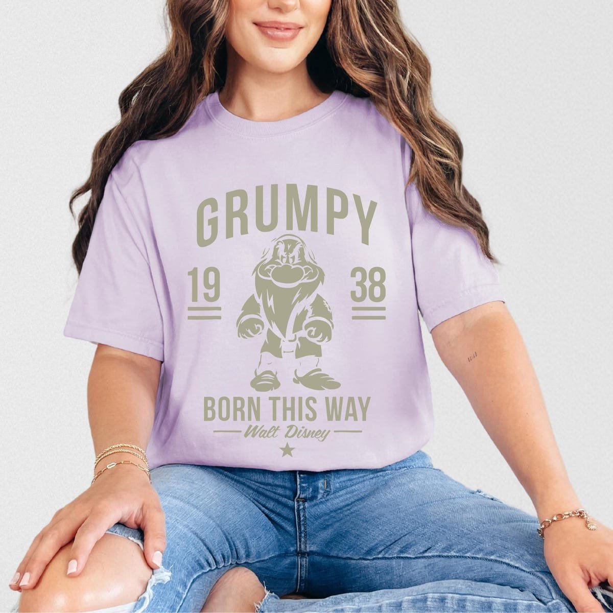 Disney Grumpy 1938 Shirt Snow White Seven Dwarfs T-shirt Birthday Gift