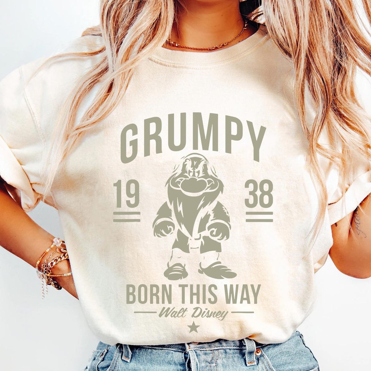 Disney Grumpy 1938 Shirt Snow White Seven Dwarfs T-shirt Birthday Gift