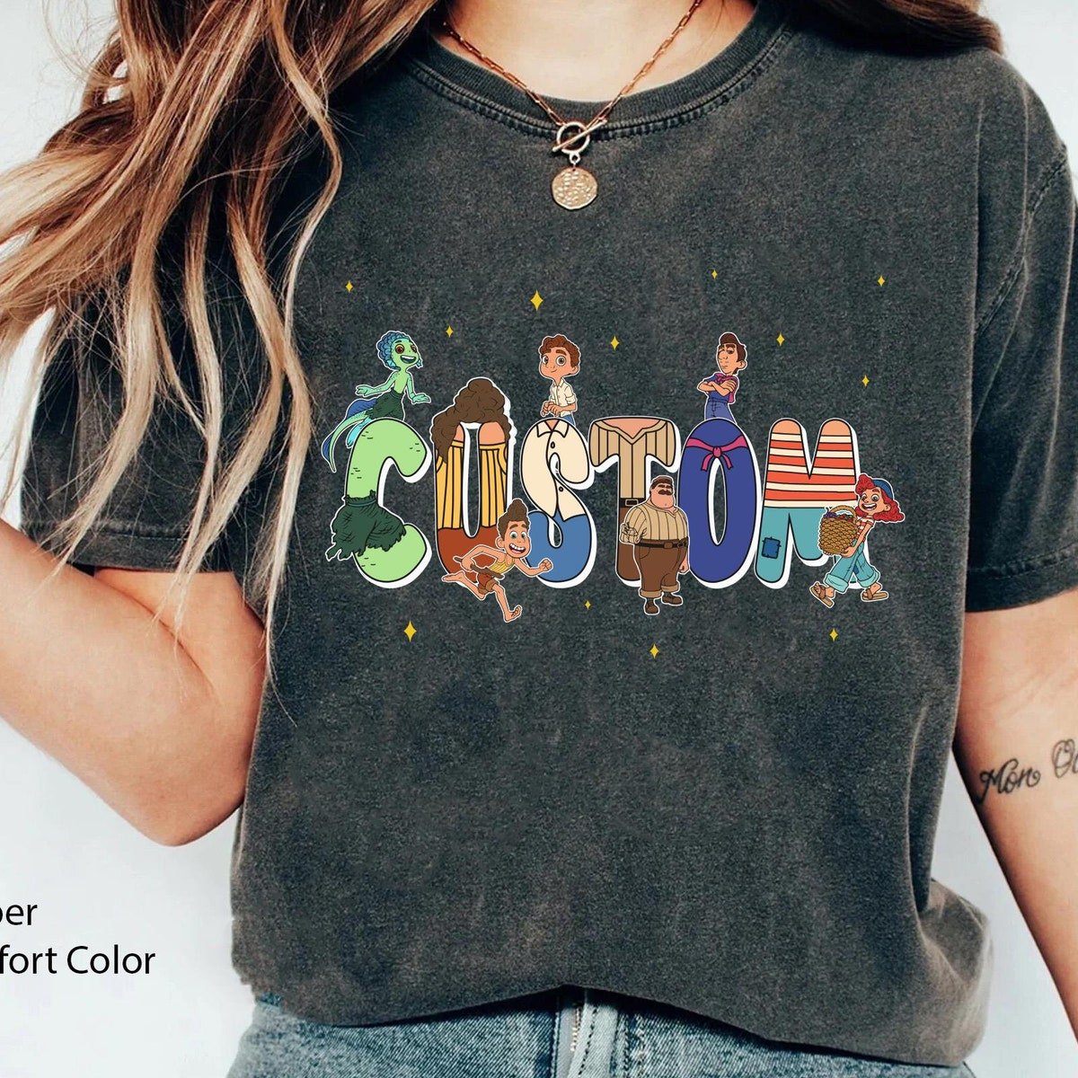 Disney Luca Family Shirt Custom Name Personalized Disneyland Matching Tee