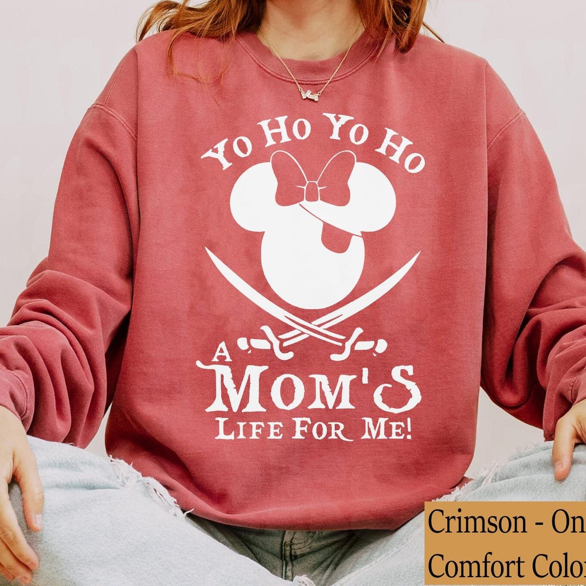 Disney Pirate Mom T-Shirt Mickey Mother's Day Gift Disneyland Tee