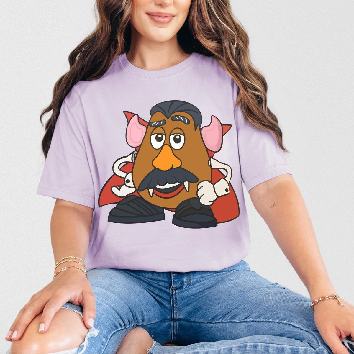 Dracula Mickey Shirt Disney Halloween Mr Potato Head Toy Story Tee