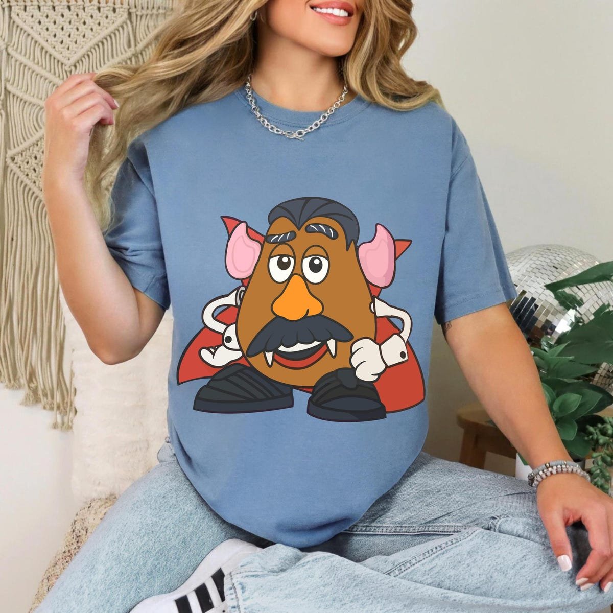 Dracula Mickey Shirt Disney Halloween Mr Potato Head Toy Story Tee