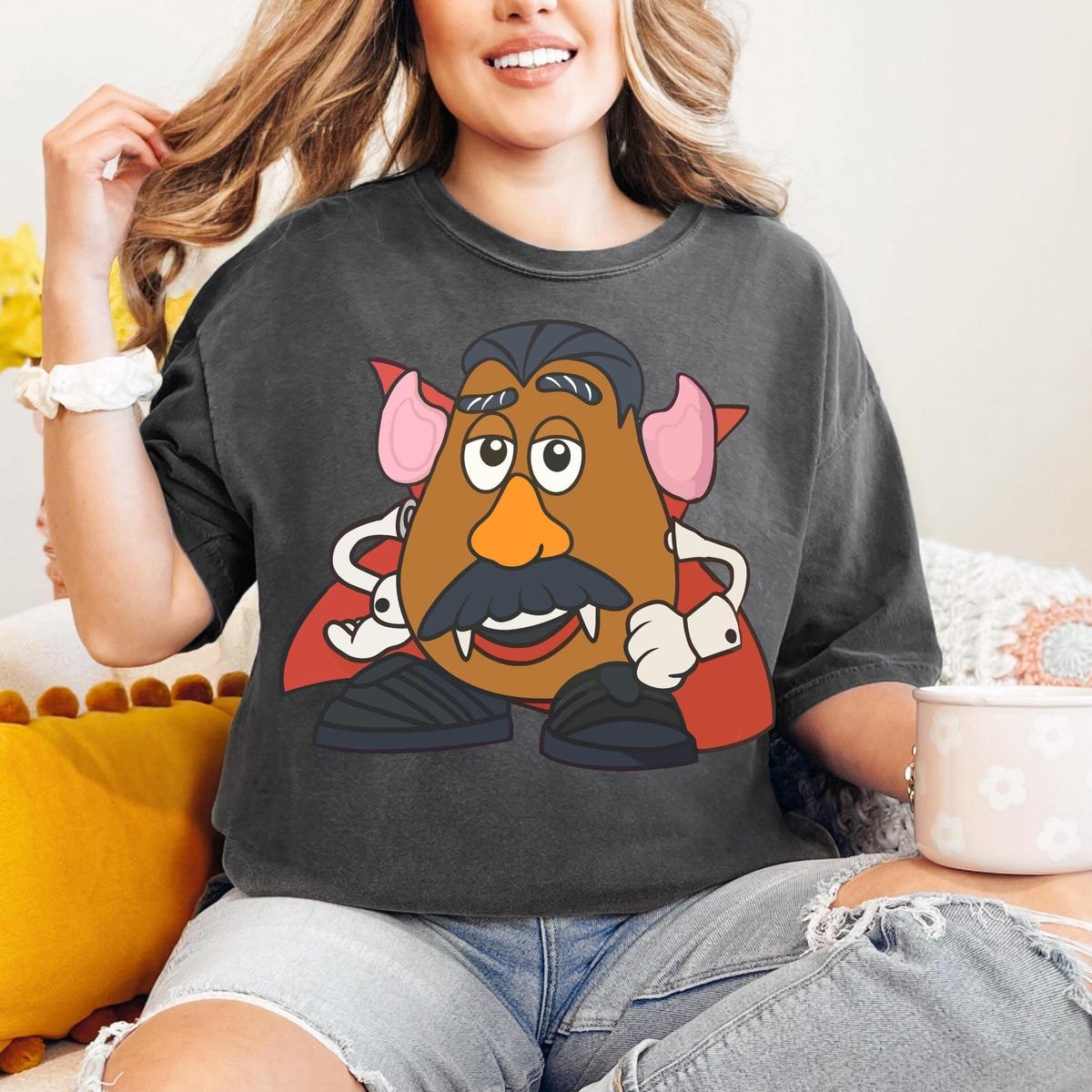Dracula Mickey Shirt Disney Halloween Mr Potato Head Toy Story Tee