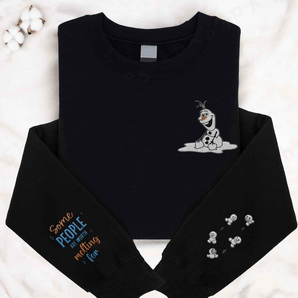 Embroidered Olaf Sweatshirt Frozen Disney Magic Kingdom Shirt