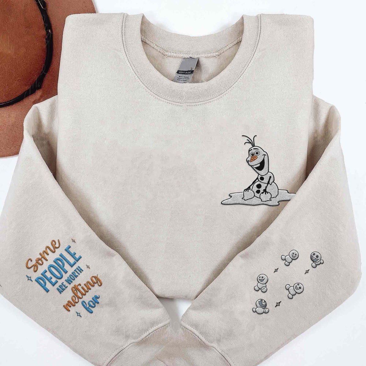 Embroidered Olaf Sweatshirt Frozen Disney Magic Kingdom Shirt
