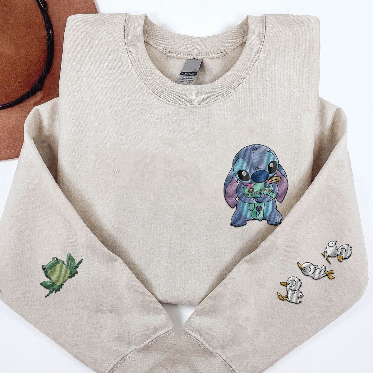 Embroidered Stitch Sweatshirt Lilo and Stitch 2024 Family Trip Shirt
