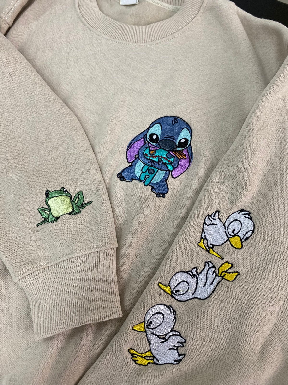 Embroidered Stitch Sweatshirt Lilo and Stitch 2024 Family Trip Shirt