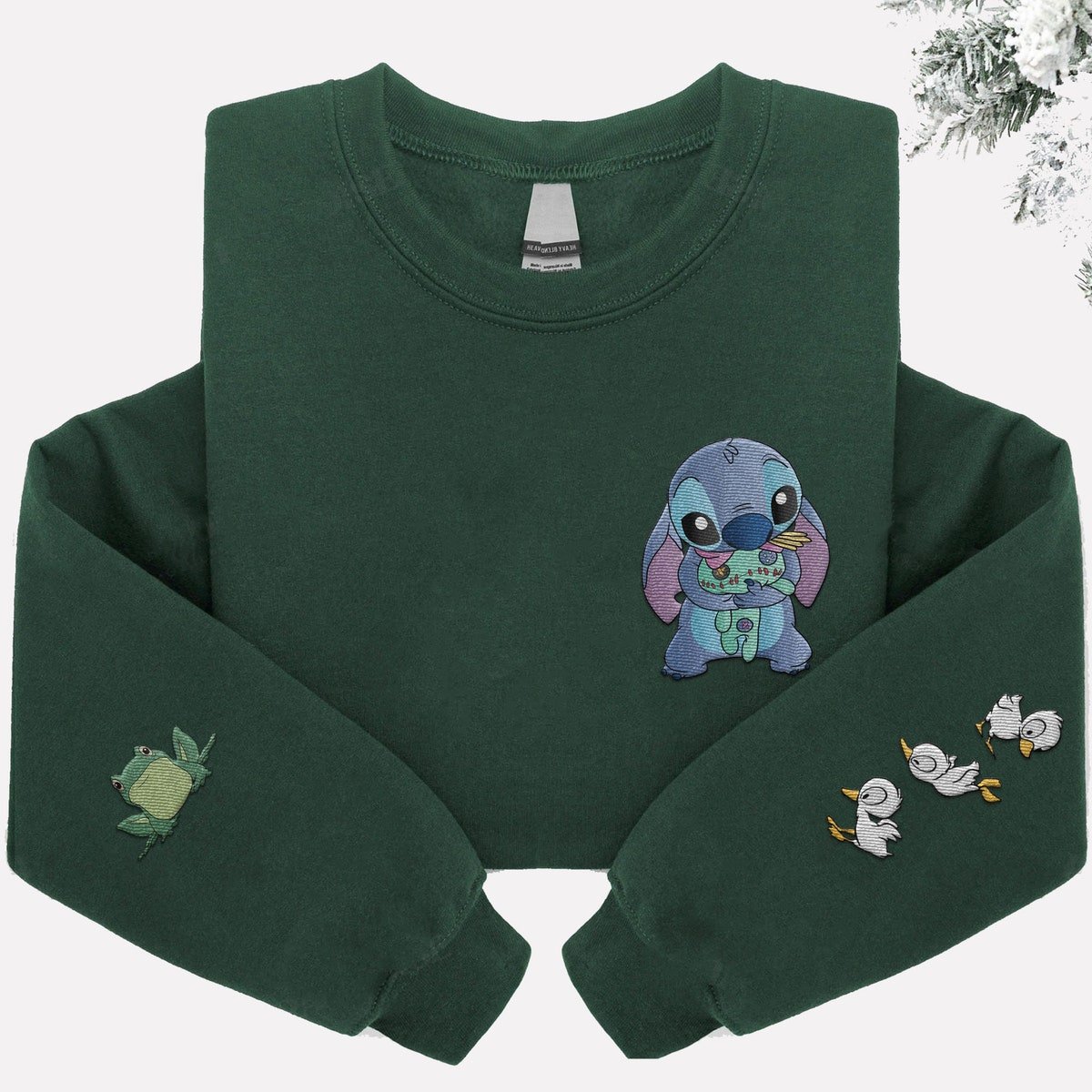 Embroidered Stitch Sweatshirt Lilo and Stitch 2024 Family Trip Shirt