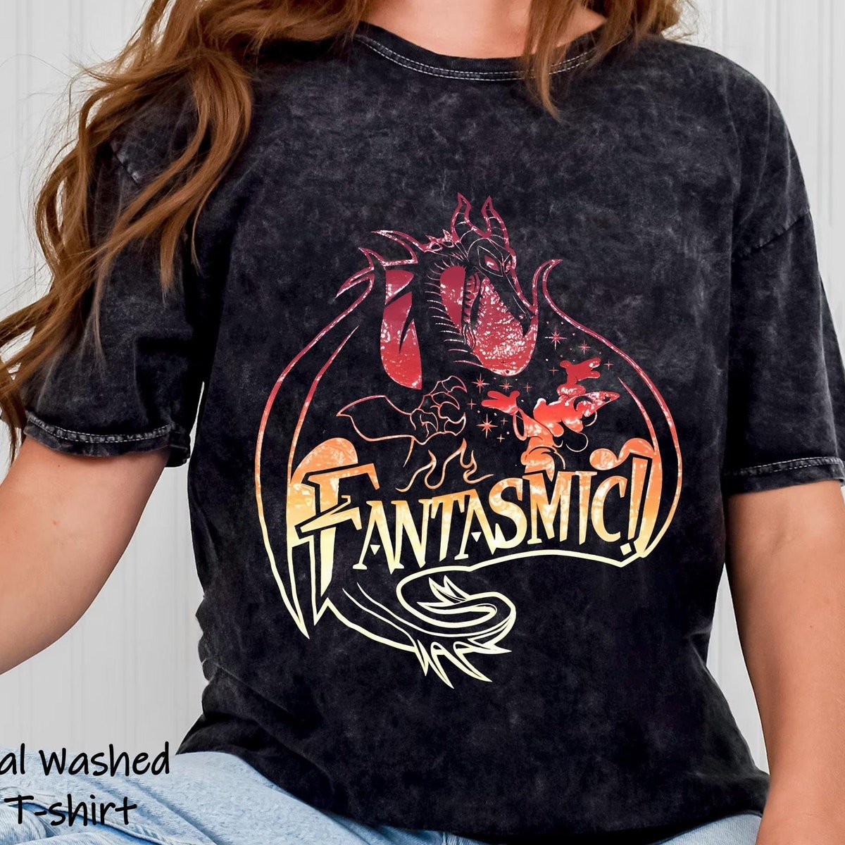 Fantasmic Maleficent Dragon T-Shirt Magic Kingdom Family Trip 2024