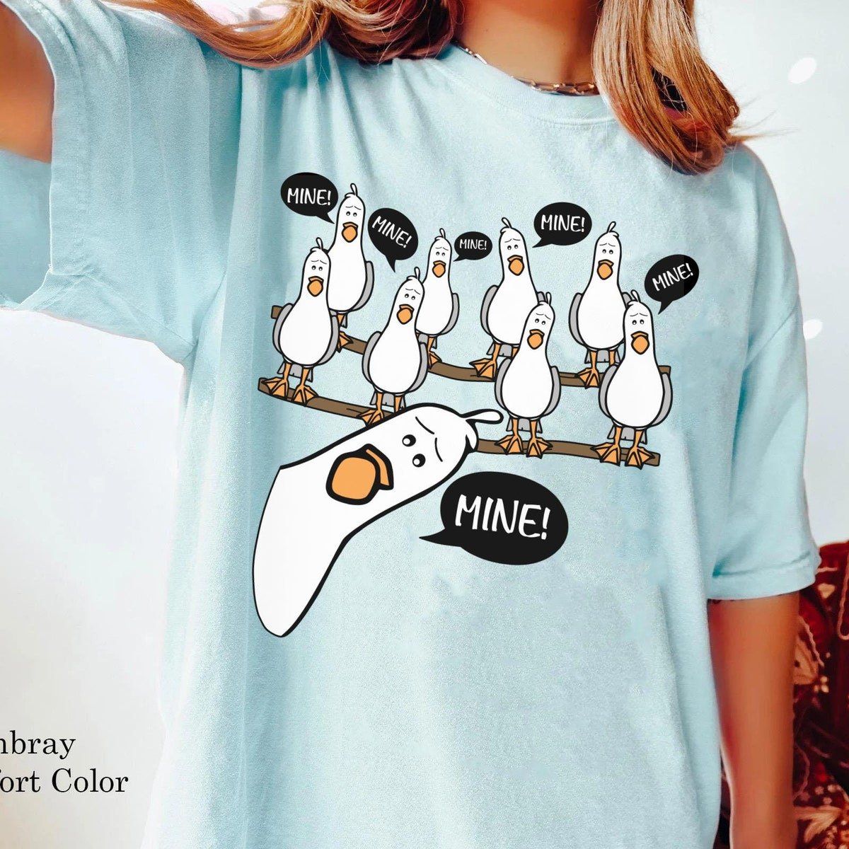 Finding Nemo Seagull Shirt Funny Disney T-shirt for Family Trips