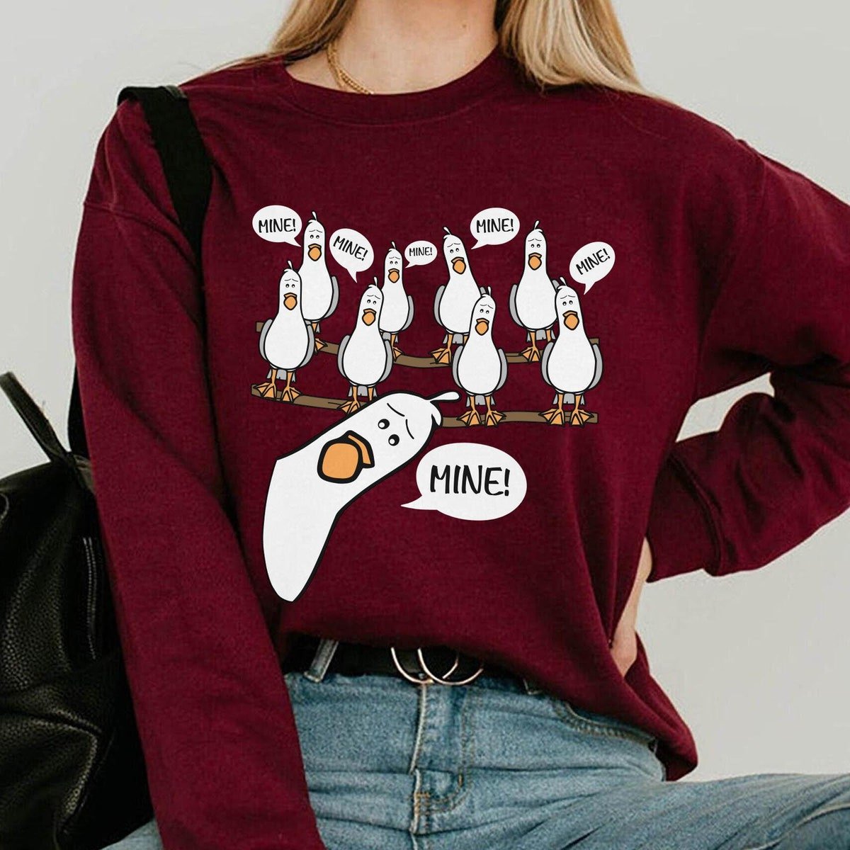 Finding Nemo Seagull Shirt Funny Disney T-shirt for Family Trips