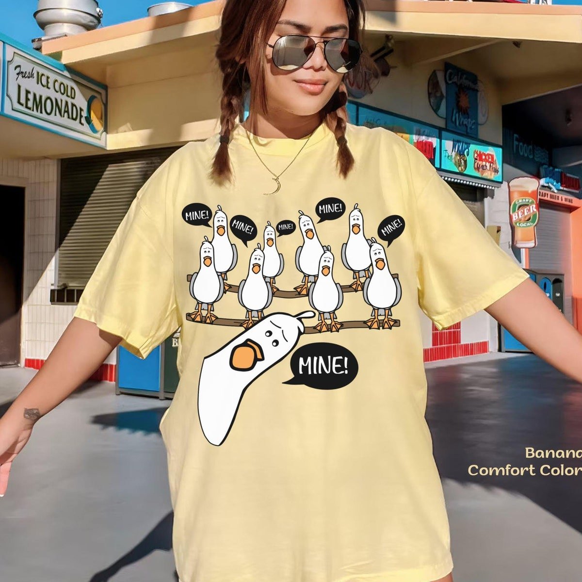 Finding Nemo Seagull Shirt Funny Disney T-shirt for Family Trips
