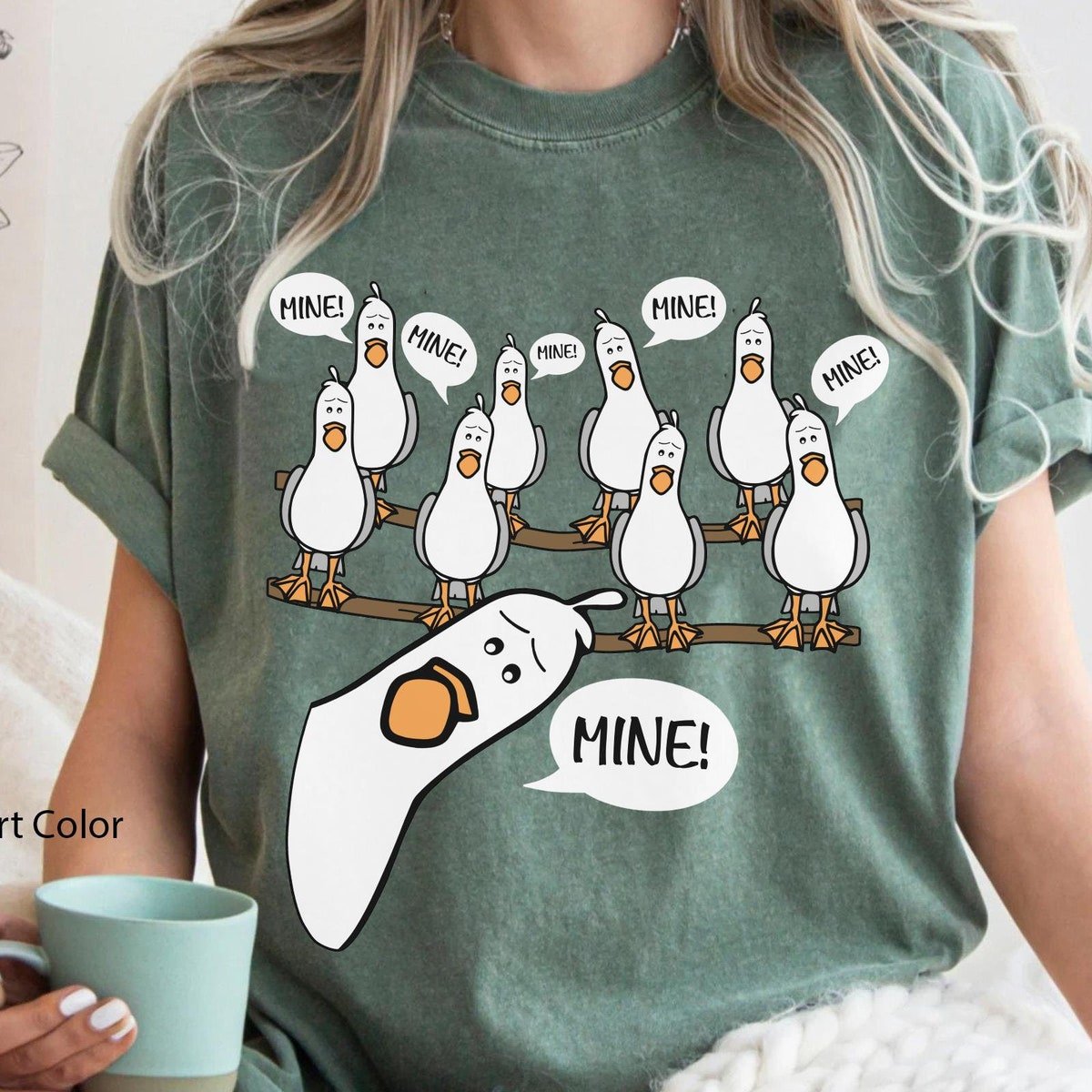 Finding Nemo Seagull Shirt Funny Disney T-shirt for Family Trips