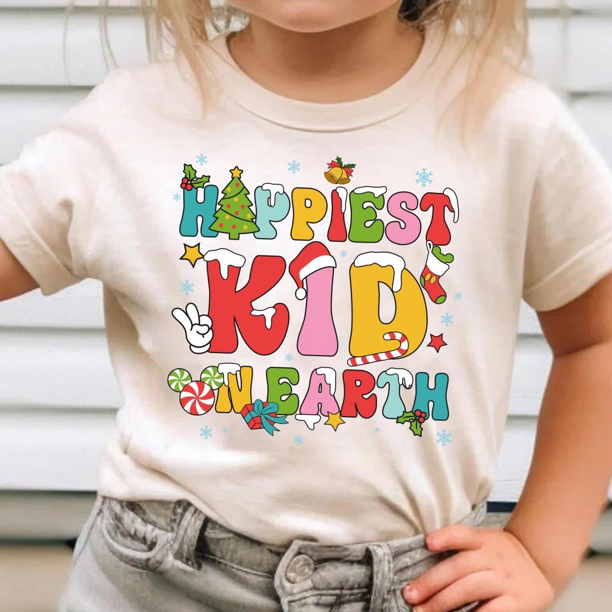 Happiest Mama Kid Disney Shirt Disneyland Christmas Matching T-shirt