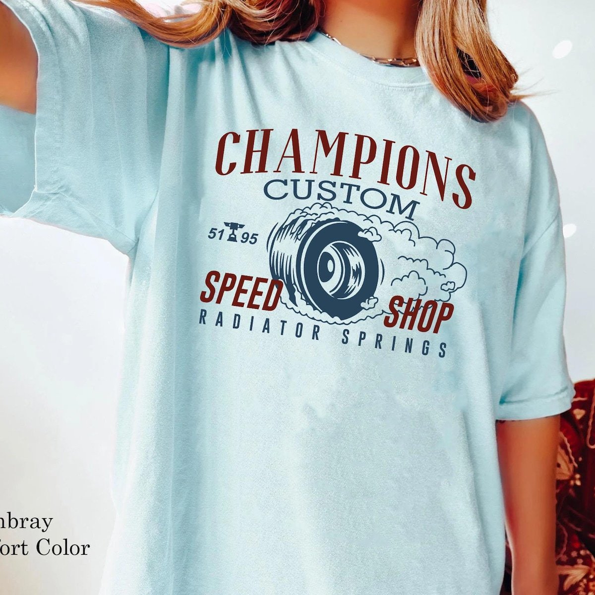 Hudson Hornet Champions T-shirt Disney Cars Family Matching