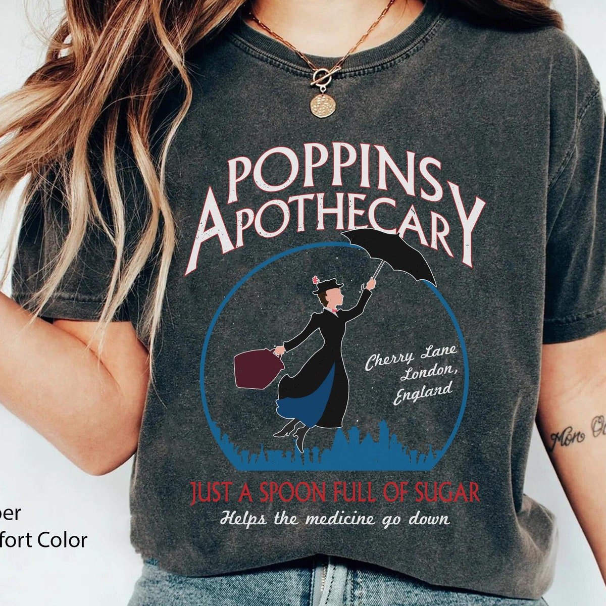 Mary Poppins Retro T-shirt Comfort Colors 2024 Trip Outfit