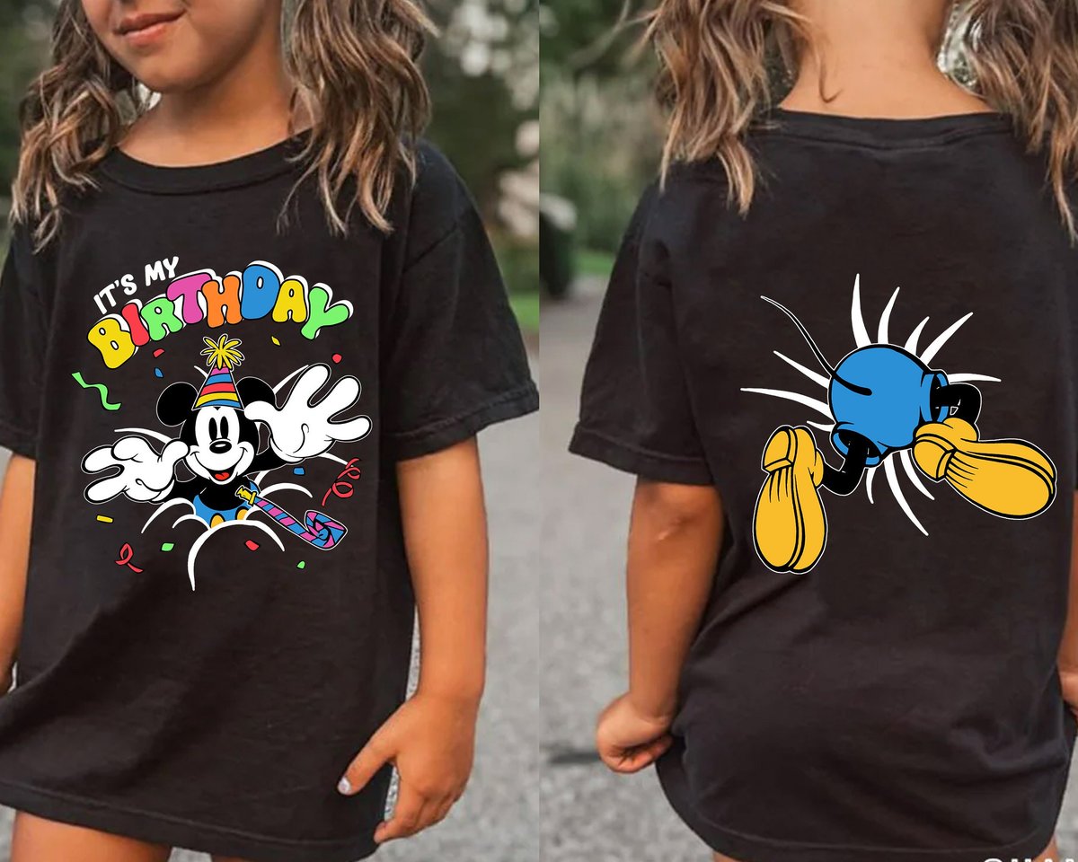 Mickey Mouse Birthday Shirt 2024 Trip Gift for Boys and Girls