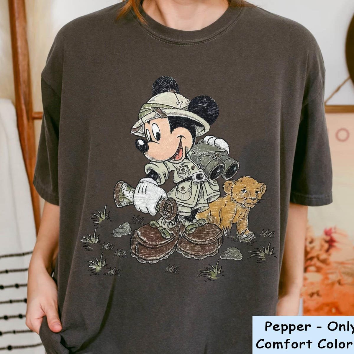 Mickey Mouse Safari Shirt Disney Animal Kingdom Tee Family Trip Gift