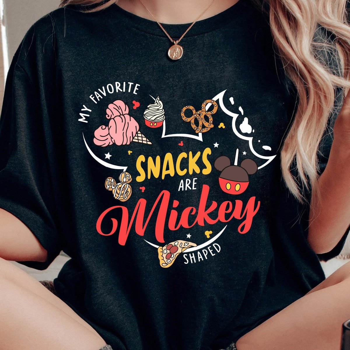 Mickey Mouse Snacks Shirt Retro Disney Family Trip 2024 Tee