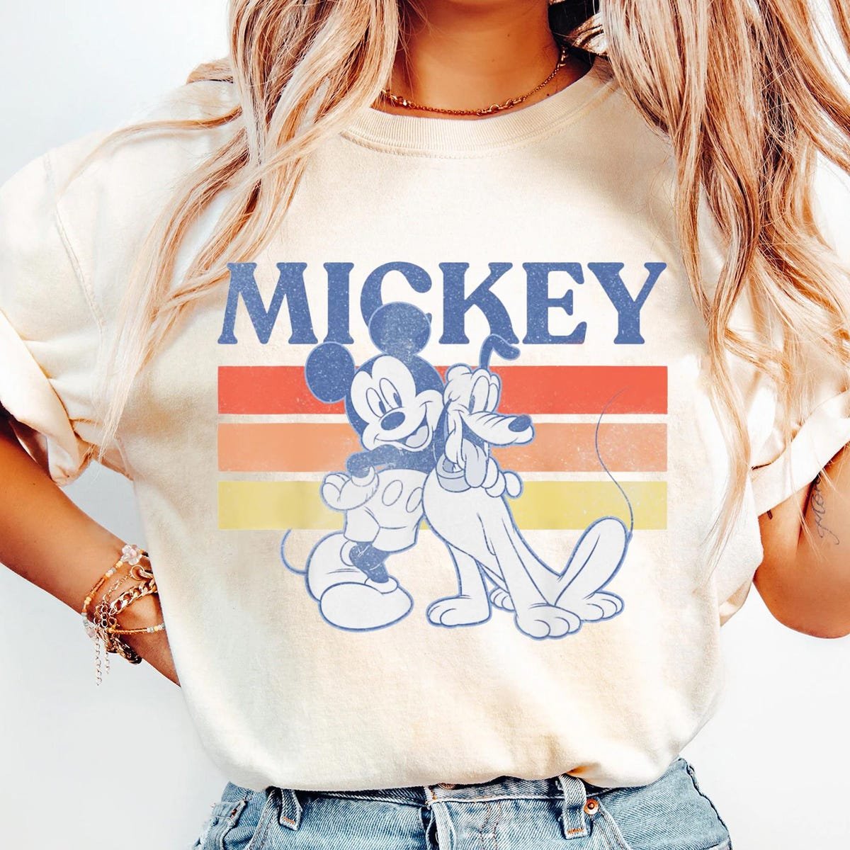Mickey Pluto Retro Shirt Disney Friends Tee Disneyland Birthday Gift