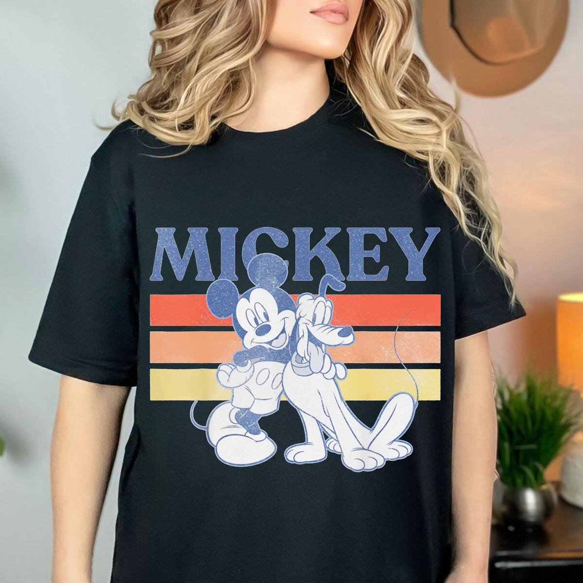 Mickey Pluto Retro Shirt Disney Friends Tee Disneyland Birthday Gift