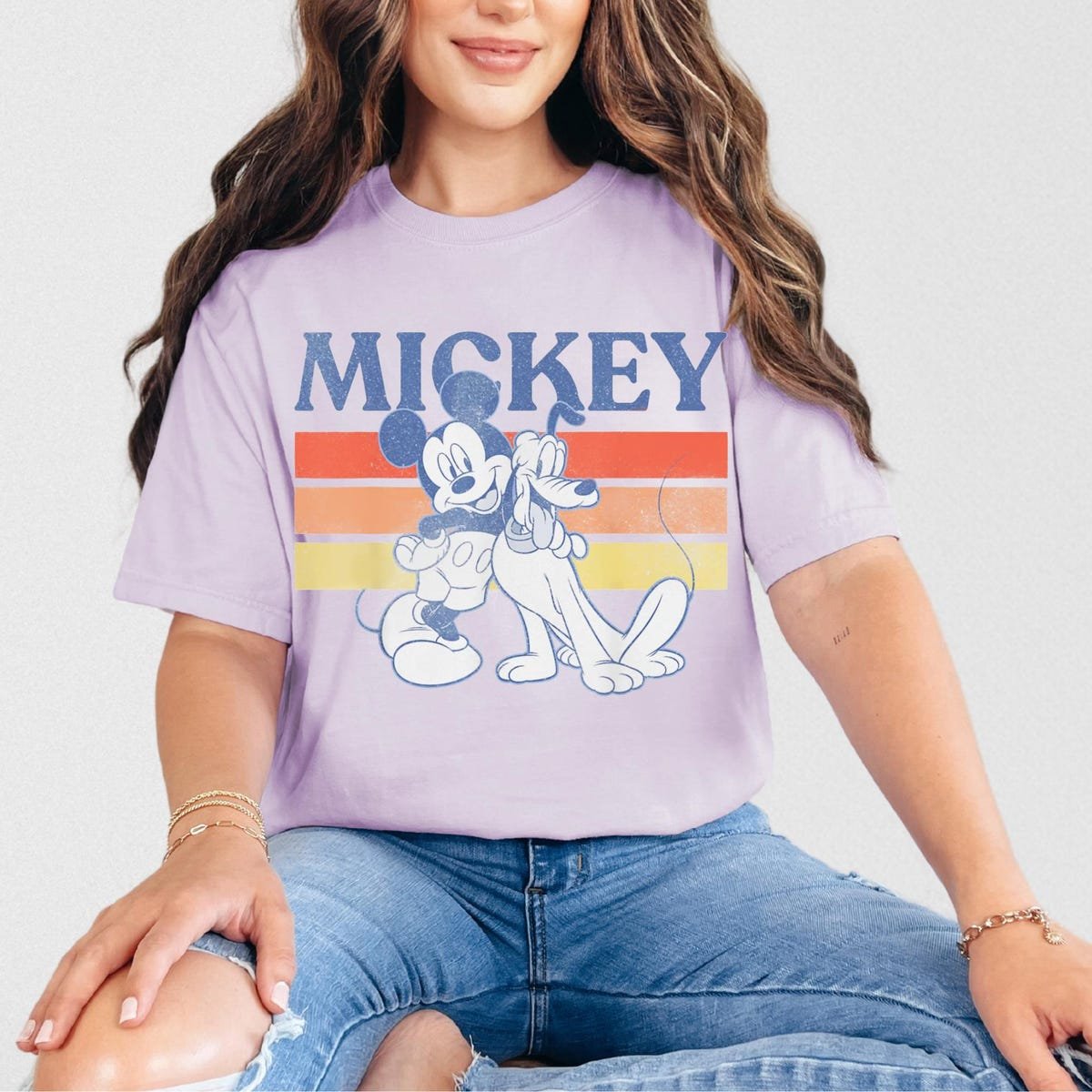 Mickey Pluto Retro Shirt Disney Friends Tee Disneyland Birthday Gift