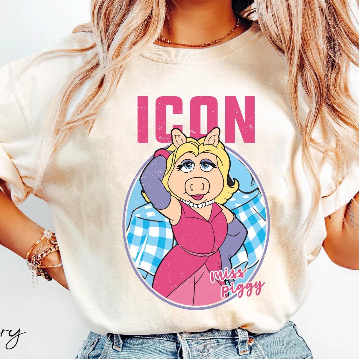 Miss Piggy Icon Comfort Colors Shirt Vintage Disney Muppet T Shirt