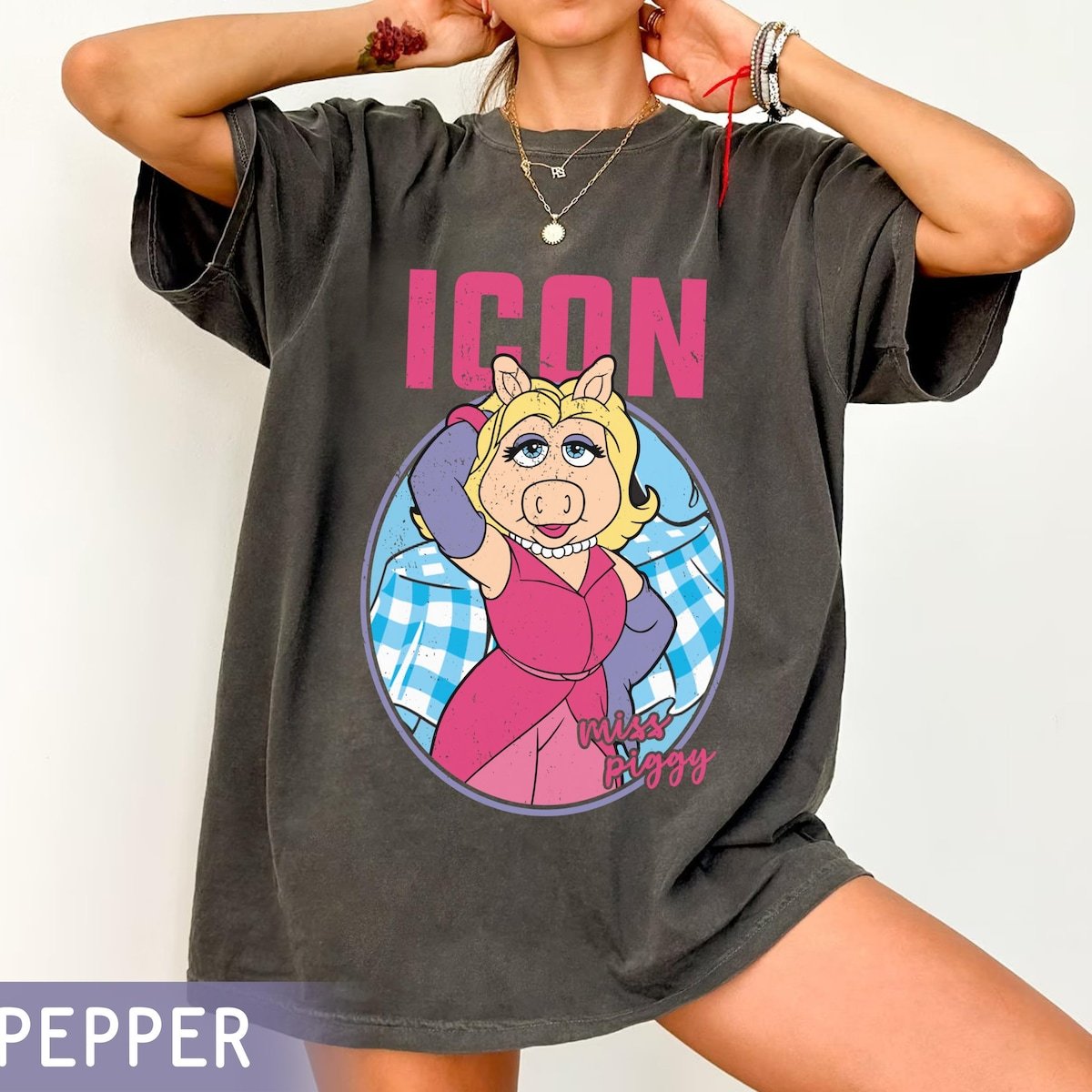 Miss Piggy Icon Comfort Colors Shirt Vintage Disney Muppet T Shirt