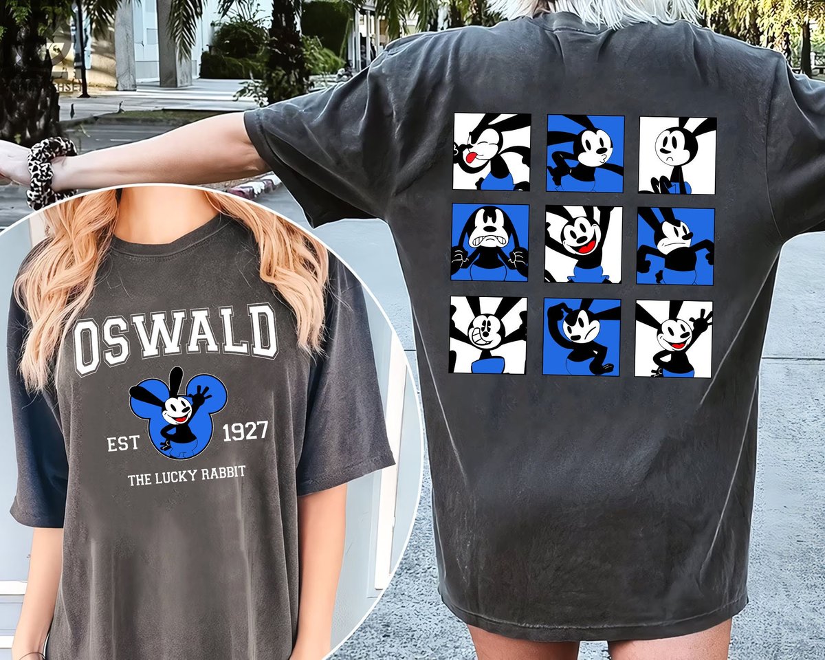 Oswald The Lucky Rabbit Vintage Disney T-Shirt Disneyland Family Trip