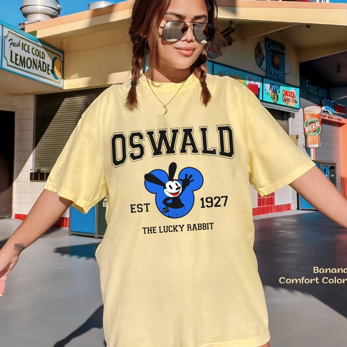 Oswald The Lucky Rabbit Vintage Disney T-Shirt Disneyland Family Trip