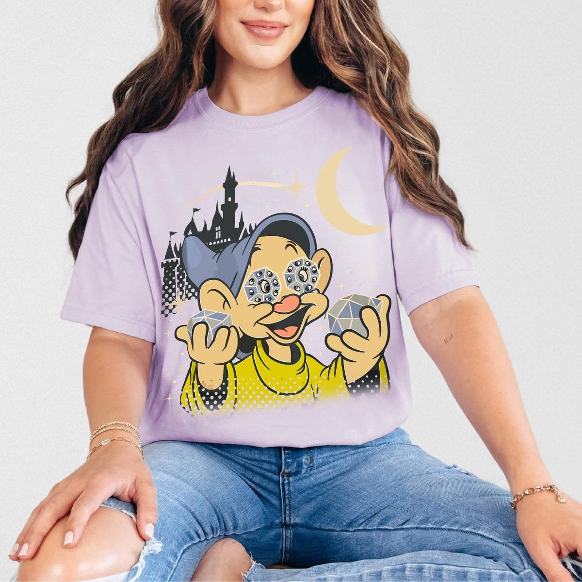 Retro Dopey Dwarfs Shirt Disney Snow White Magic Kingdom Tee