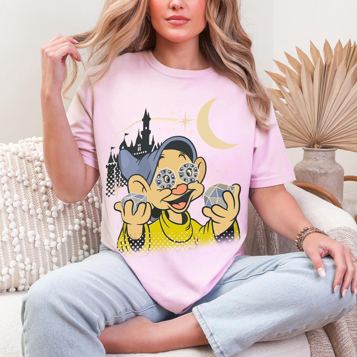 Retro Dopey Dwarfs Shirt Disney Snow White Magic Kingdom Tee