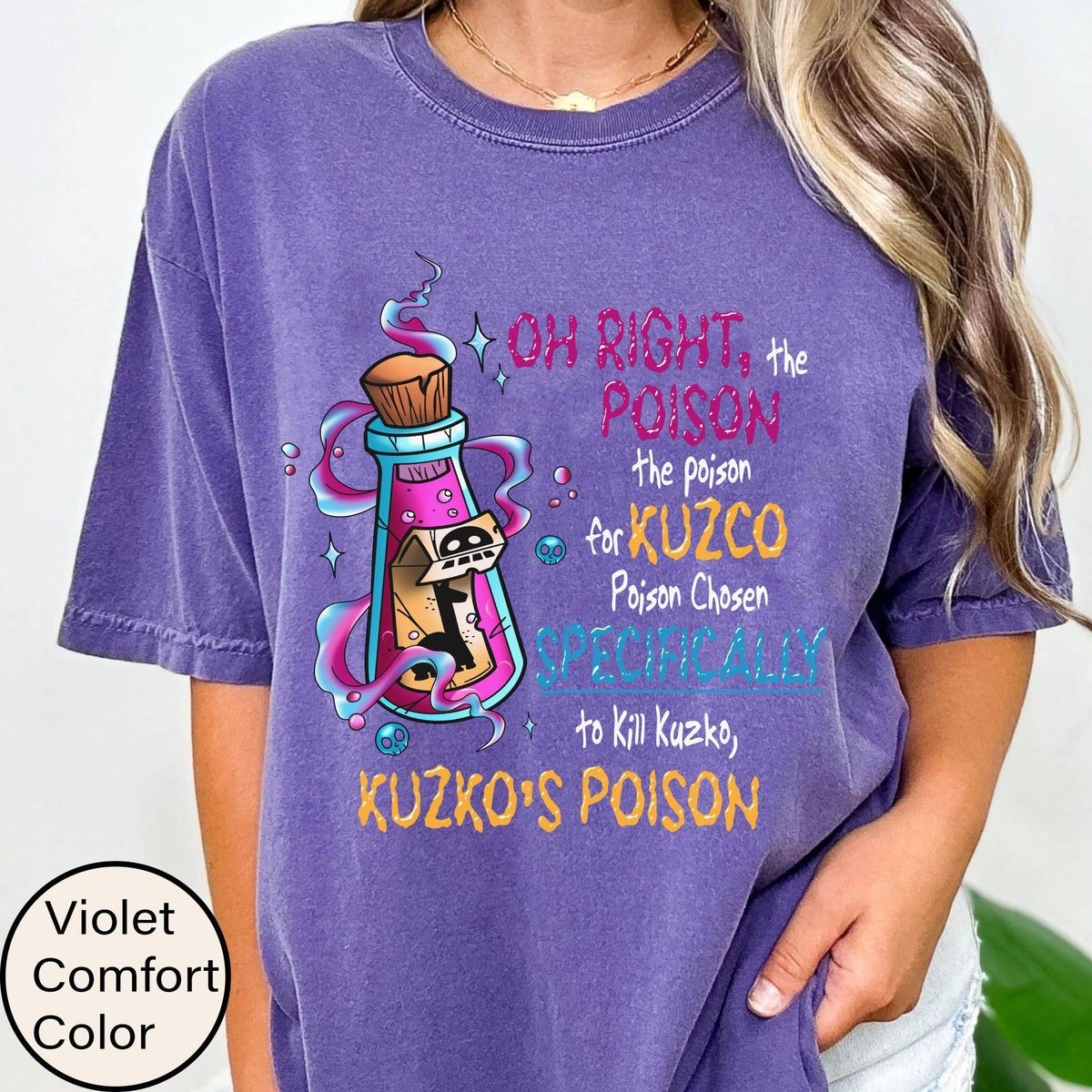 Retro Poison Kuzco T-shirt Emperor's New Groove Disney Villains Shirt