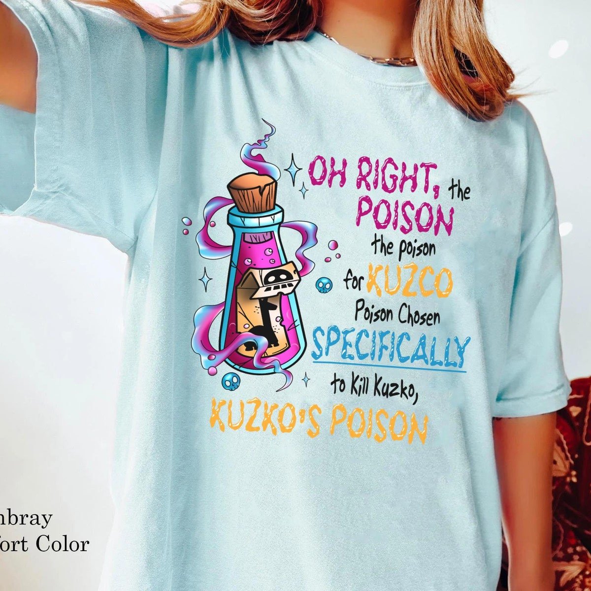 Retro Poison Kuzco T-shirt Emperor's New Groove Disney Villains Shirt
