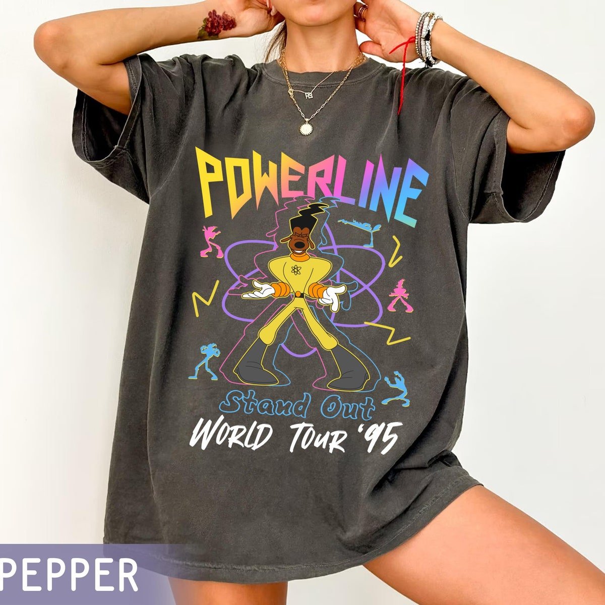 Retro Powerline Tour 95 Shirt A Goofy Movie Family Trip 2024