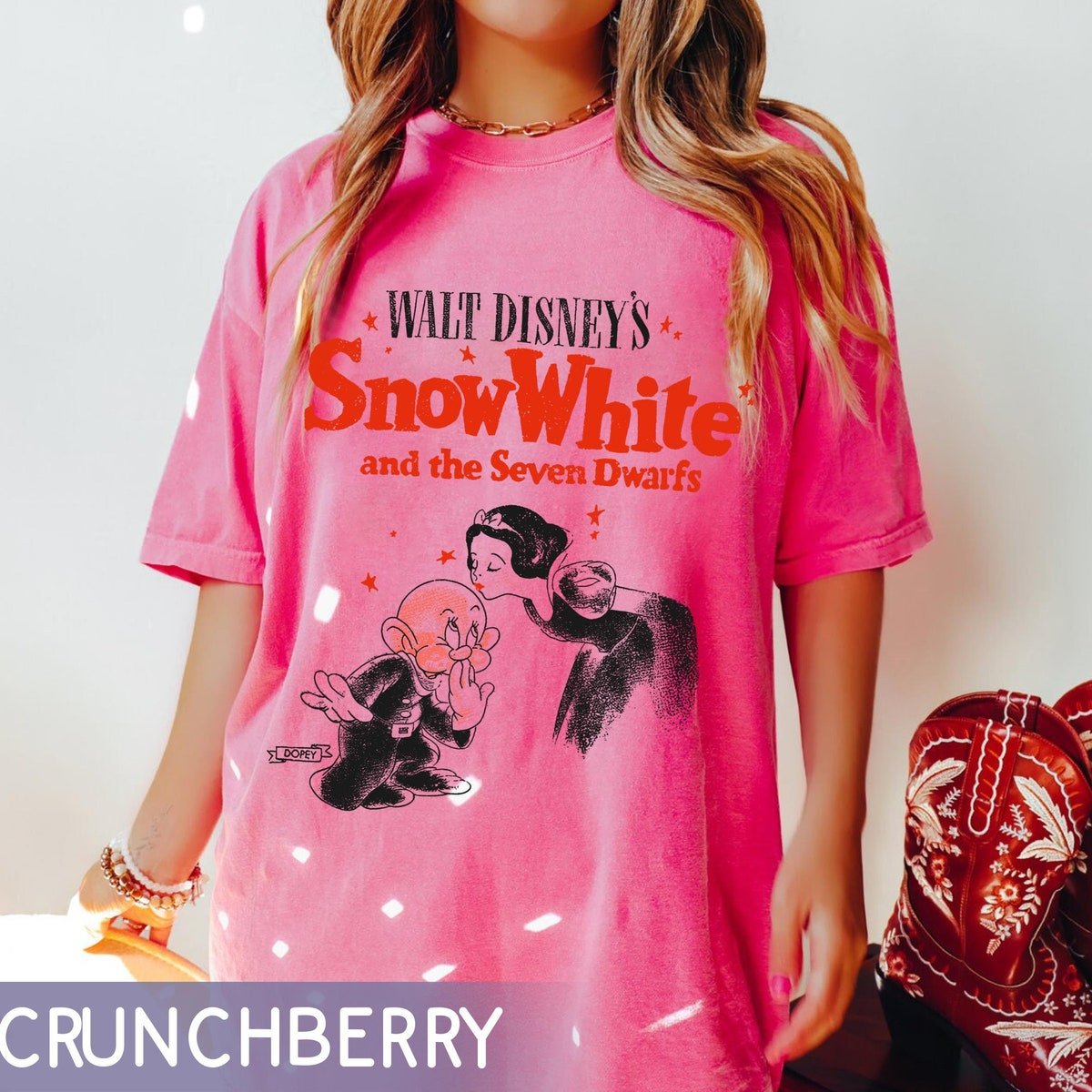 Snow White Dopey Dwarf Comfort Colors Shirt Vintage Princess Tee 2024