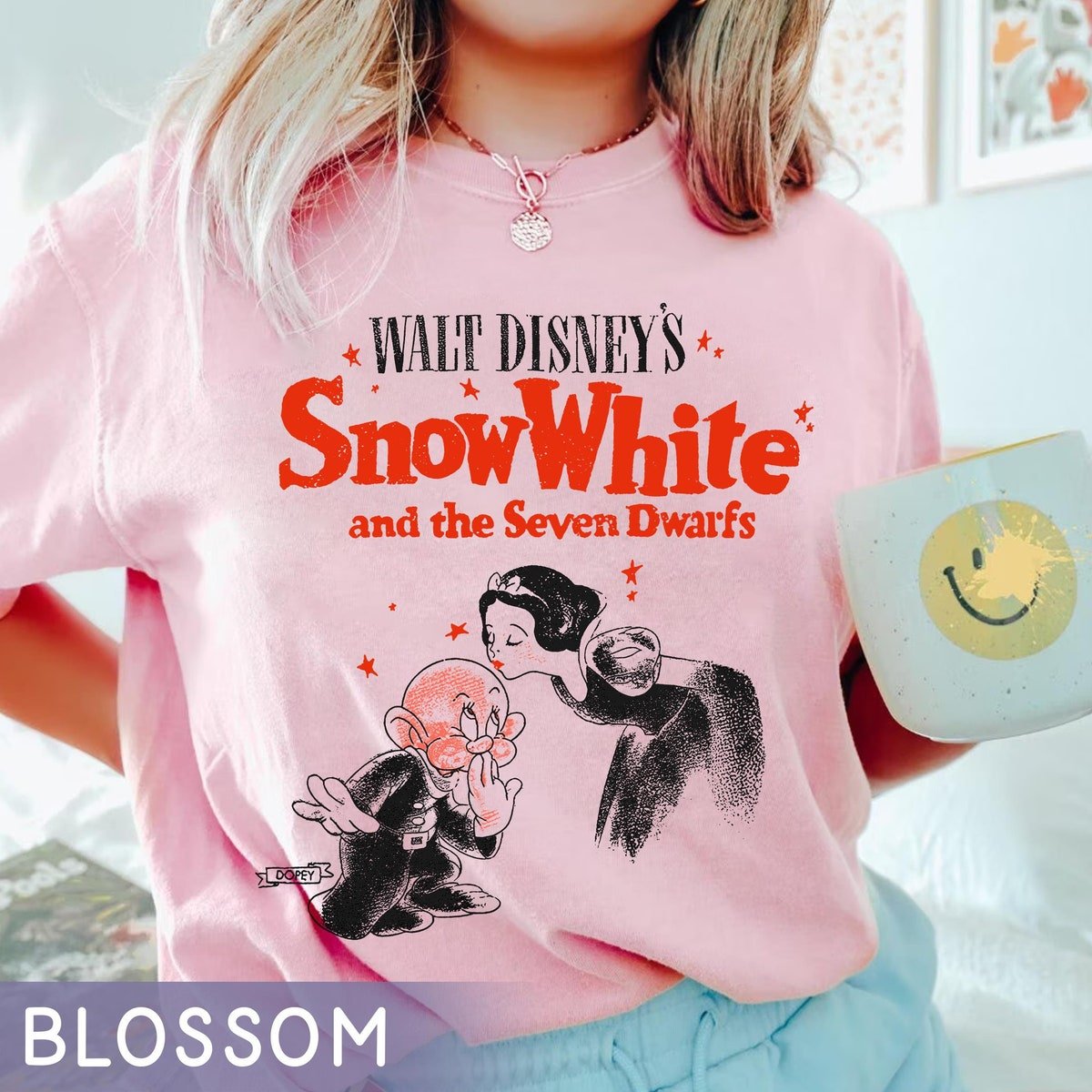 Snow White Dopey Dwarf Comfort Colors Shirt Vintage Princess Tee 2024