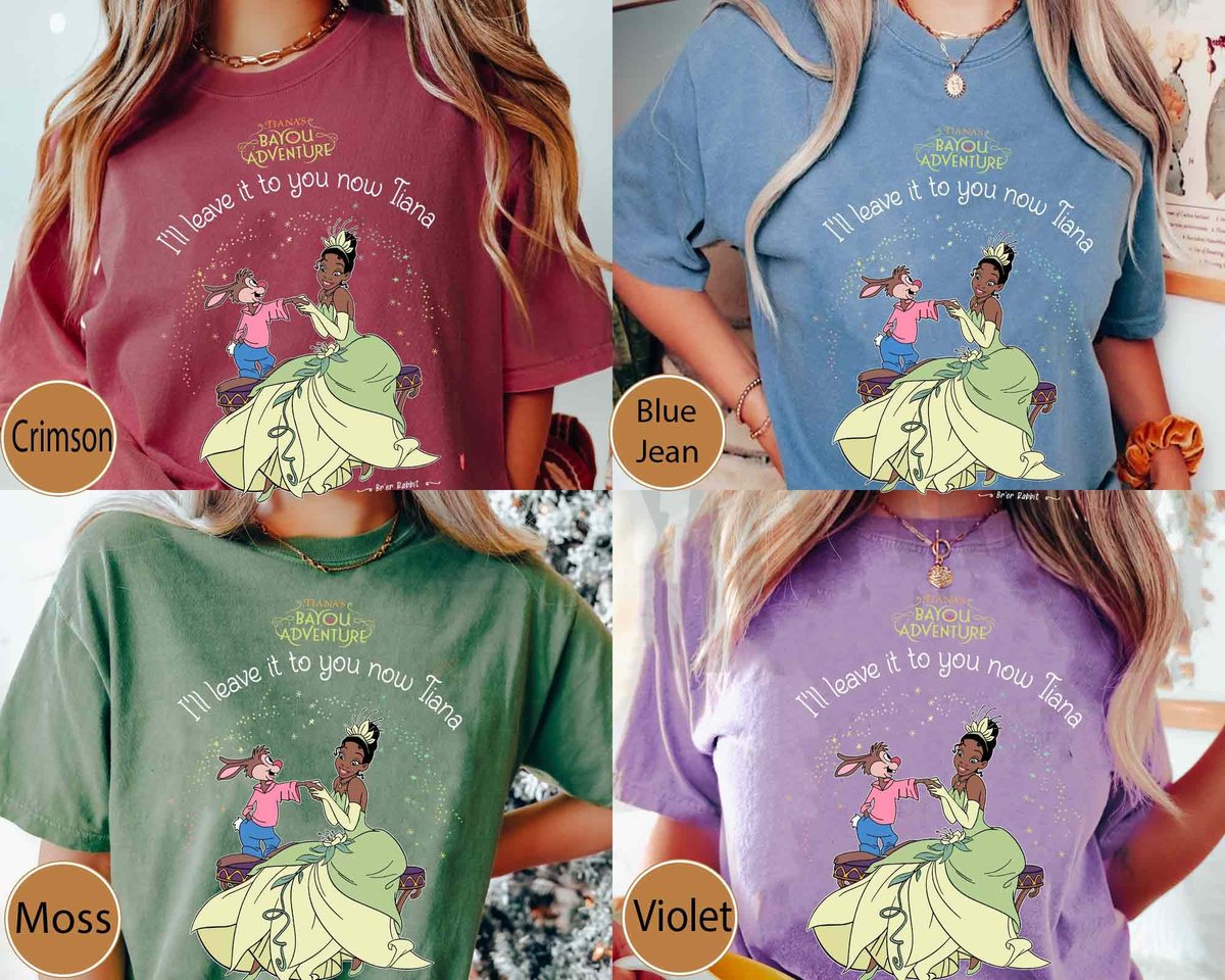 Splash Mountain Tiana Comfort Colors Shirt Disney Bayou Adventure Tee