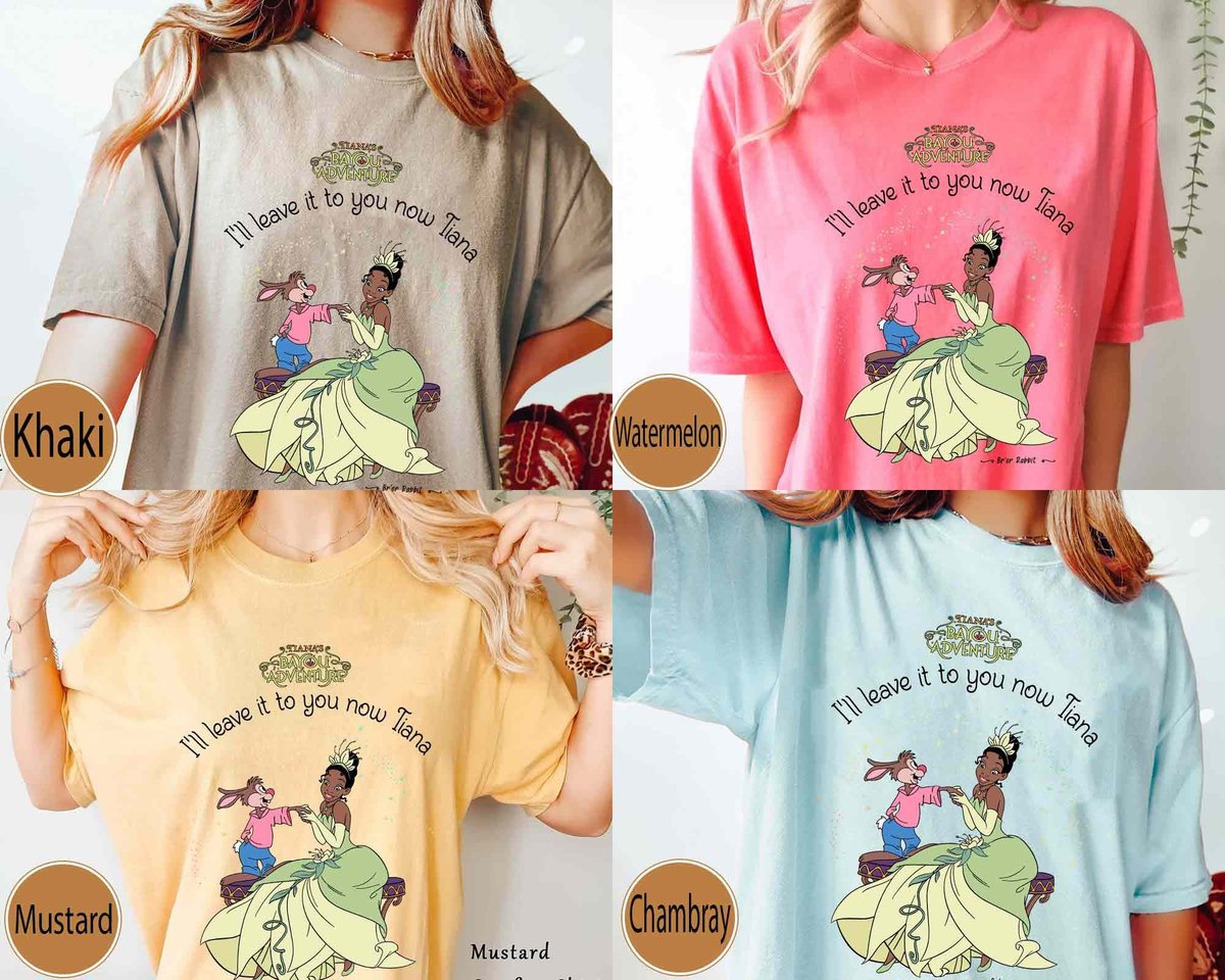 Splash Mountain Tiana Comfort Colors Shirt Disney Bayou Adventure Tee
