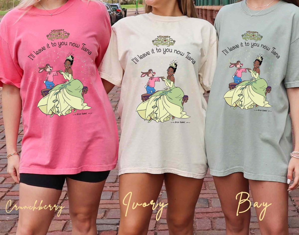 Splash Mountain Tiana Comfort Colors Shirt Disney Bayou Adventure Tee