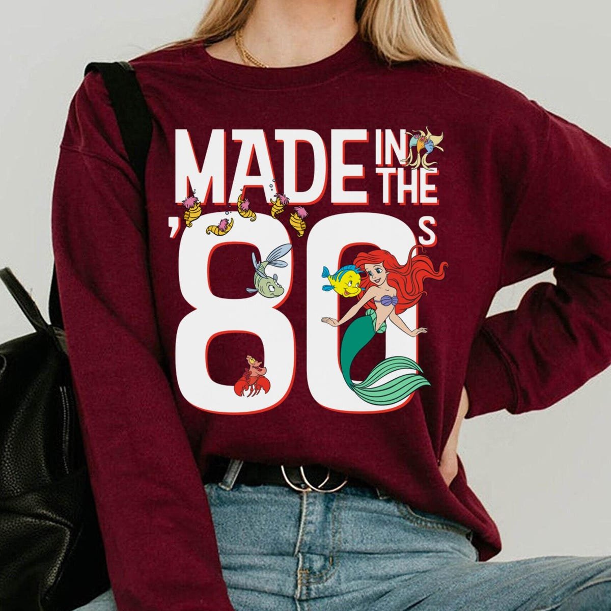 Vintage Ariel Shirt Retro Little Mermaid 80s Disney T-shirt